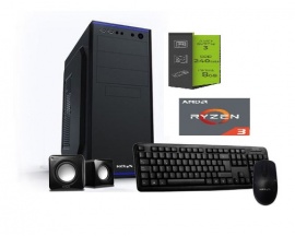 Pc Escritorio CPU Gamer Ryzen 3 2200 8GB SSD240 Gforce GT730 4GB WIN10
