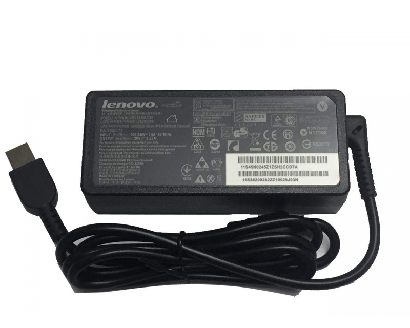 Cargador Lenovo 65W Watt 20V 3.25A USB Type-C - Partes de Portatil