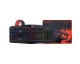Kit teclado mouse pad auriculares GAMER SETUP REDRAGON S101-BA-2 4 EN 1 SET