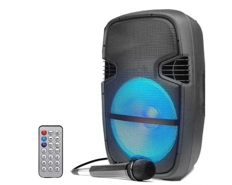Parlante Karaoke Naxido Inalambrico Bluetooth FM USB Microfono c/ Control Remoto