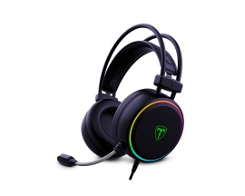 Auriculares GAMER T-DAGGER Sona PC/PS4 7.1 Microfono RGB Negro PC Headset