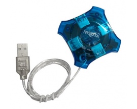 Extensor Hub 4 puertos USB 2.0 480 Mbps High Speed MULTIPUERTOS