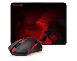 Kit Mouse M601WL y Mousepad  GAMER REDRAGON M601WL-BA