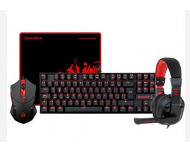 Kit teclado y mosue SET 4en1 GAMER REDRAGON Blue USB KUMARA RGB K552BB-2 y GRIFFIN M607