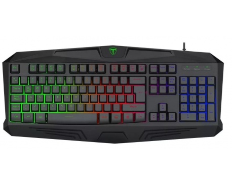 Teclado Gamer T-dagger Tanker Black Spanish T-TGK-106 Raimbow