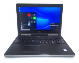 Notebook Usado Dell Precision 7520 15.6 FHD IPS  i7-6820 16 DDR4 256GB SSD VIDEO NVIDIA TEC. RETRO