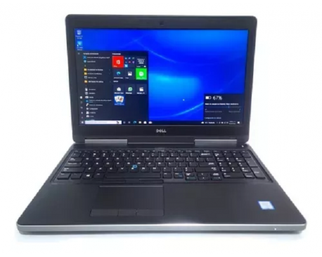 Notebook Usado Dell Precision 7520 15.6 FHD IPS  i7-6820 16 DDR4 256GB SSD VIDEO NVIDIA TEC. RETRO