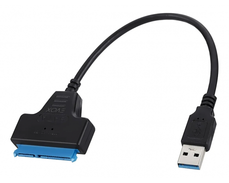 Adaptador Usb 3.0 A Sata 2.5 Discos Rigidos Y Grabadoras Color Negro EAABA EVOX