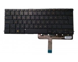 Teclado para ASUS ZenBook UX490 UX490CA UX490UA UX490UAR Español Retroiluminado Azul Y Dorado