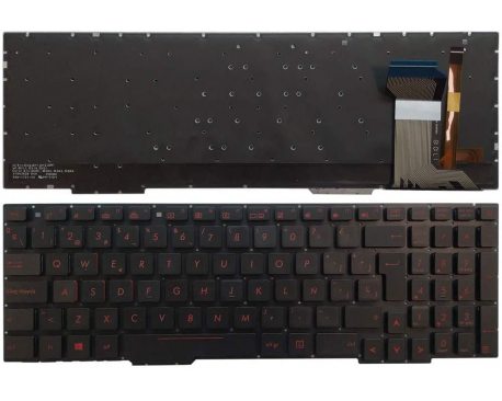 Teclado Asus ROG GL553 GL553V GL553VW GL533 ZX553VD GL753 Retroiluminado Rojo