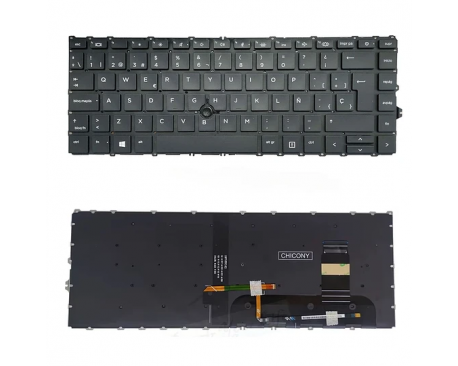 Teclado Hp Elitebook 840 G7 840 G8 845 G7 745 G7 745 G8 Español Retroiluminado Trackpad