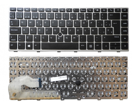 Teclado HP Elitebook 840 G5 745 G5 G6 846 G5 Español Gris C/ TRACKPAD