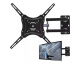 Soporte Tv Monitor Pared Brazo Móvil Brazo 14 A 55 Pulgadas Color Negro Max 50kgs CON TORNILLOS