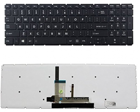 Teclado Toshiba L50-B L55W C50 S50 L70 C55D S55 L7 Ingles Retroiluminado